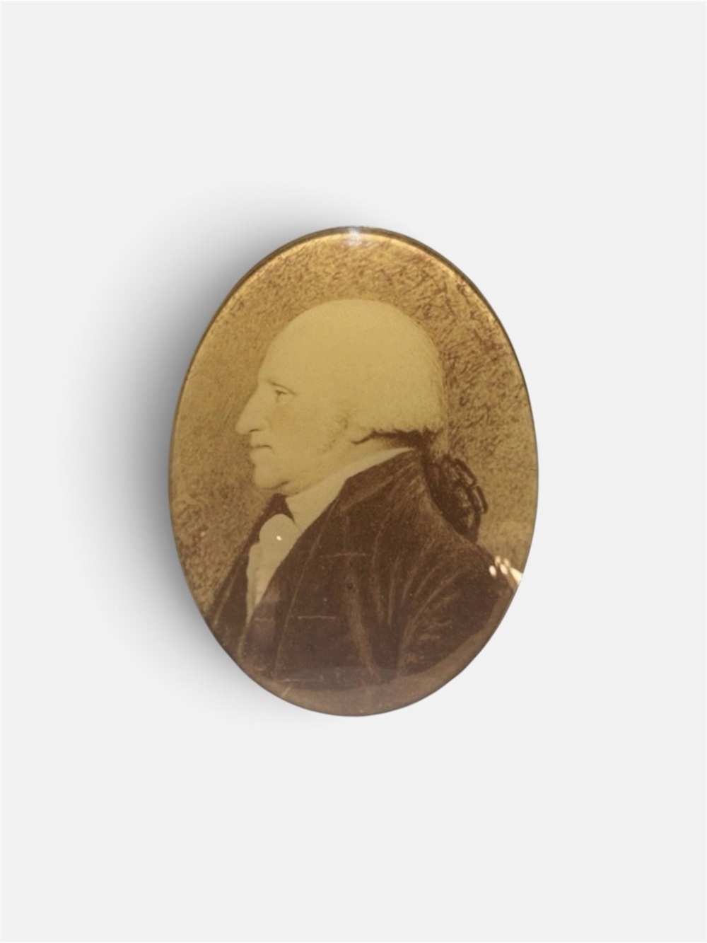 John Derian Thomas Jefferson Oval Decoupage Plate  Portrait Wall Decor
